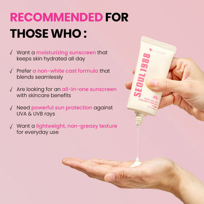 SEOUL 1988 Sun : Collagen Complex 7 + Plum SPF50+PA++++ 50ml