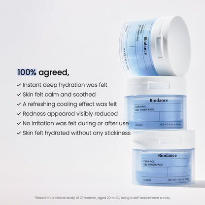 Cera-nol Gel Toner Pads 60pads