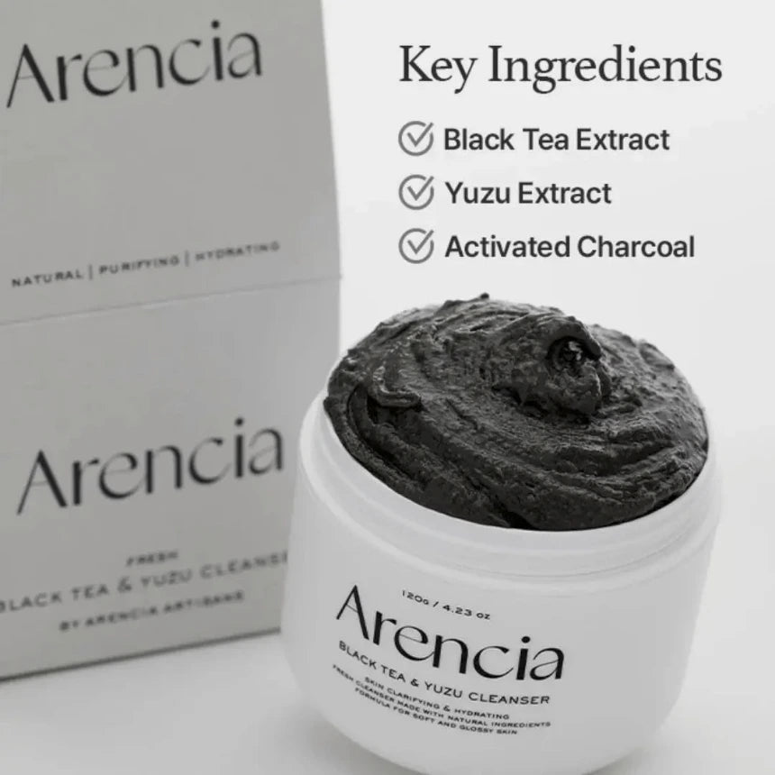 Black Tea Rice Mochi Cleanser 120g