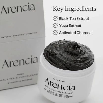 Black Tea Rice Mochi Cleanser 120g