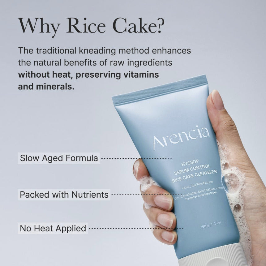 Hyssop Sebum Control Rice Cake Cleanser 150ml