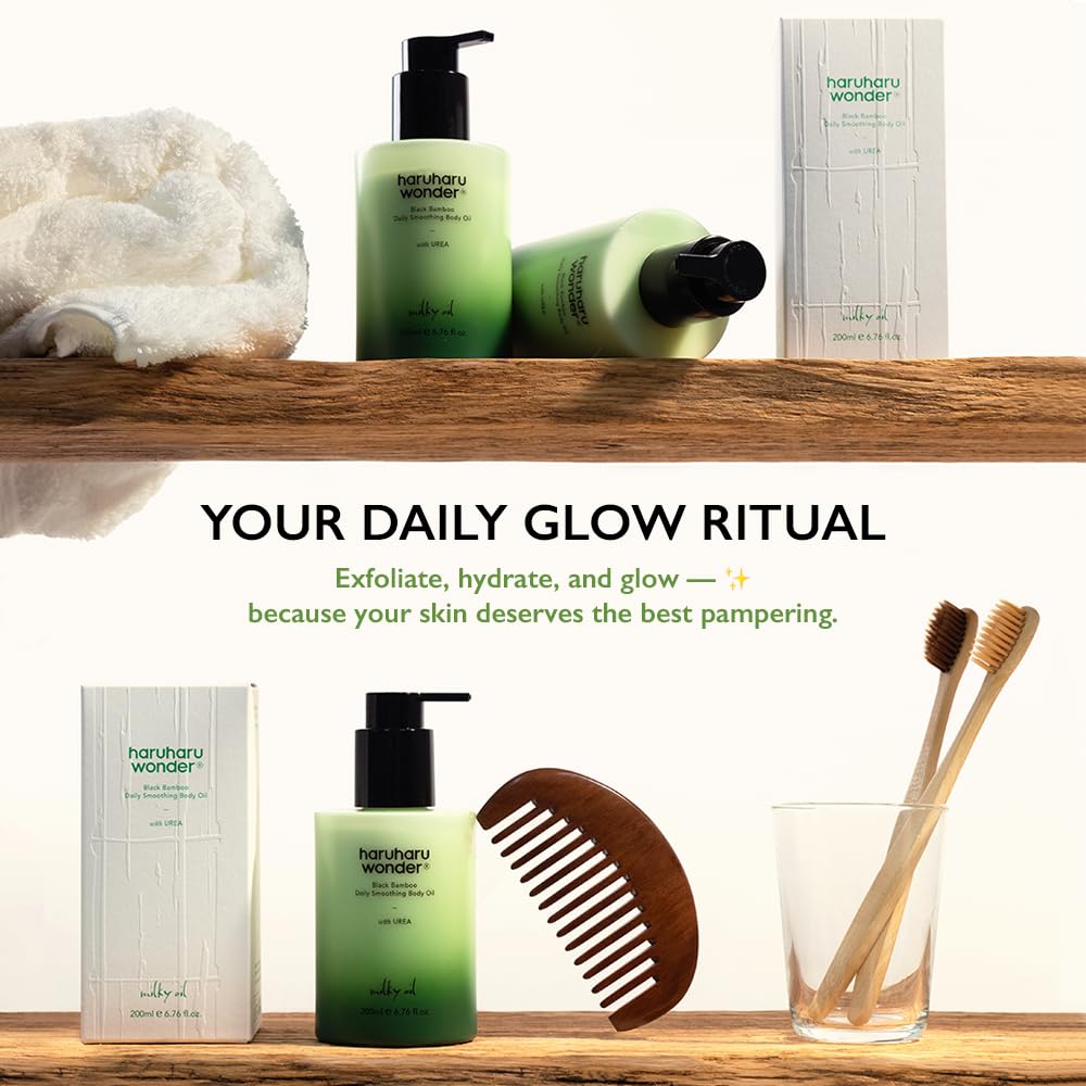 Black Bamboo Daily Soothing Body Oil 200ml