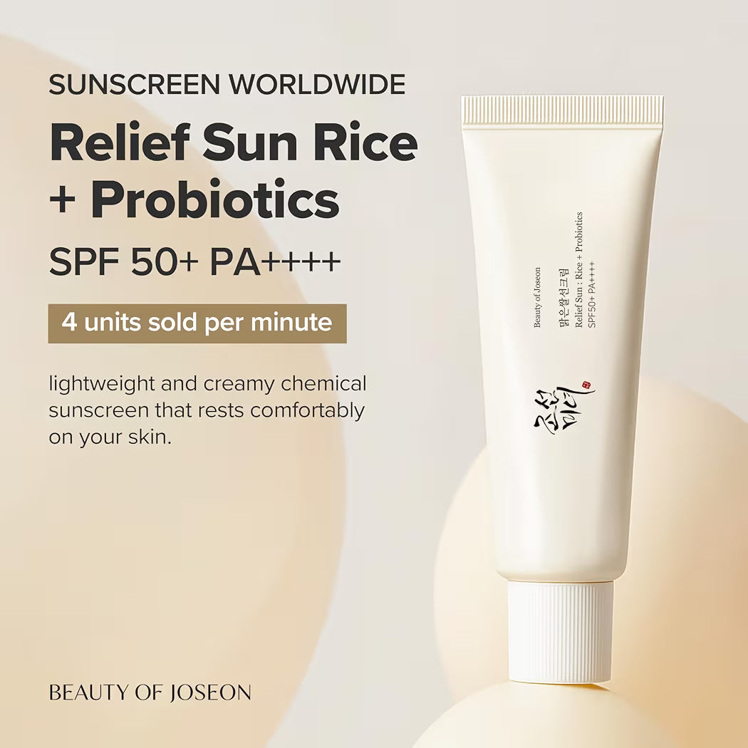 Relief Sun Rice + Probiotics SPF50+ 50ml