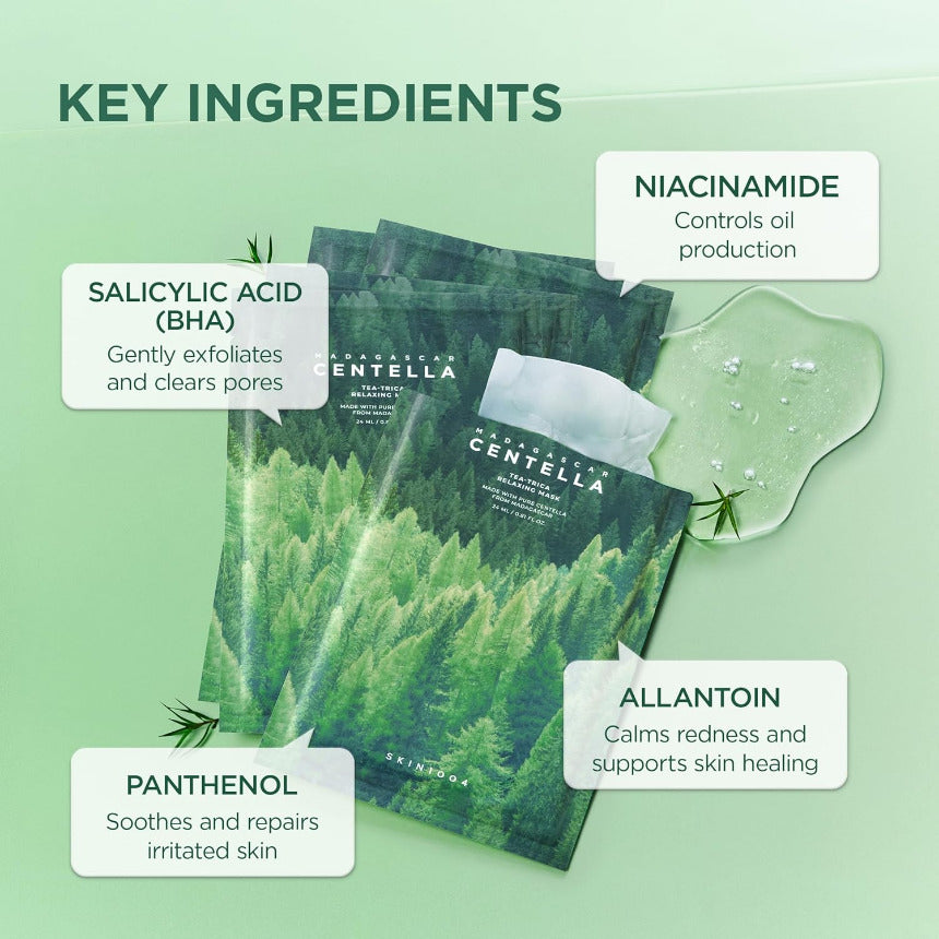 Madagascar Centella Tea-Trica Relaxing Mask