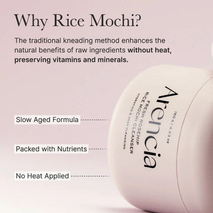 Fresh Rosehip Rice Mochi Cleanser 120g