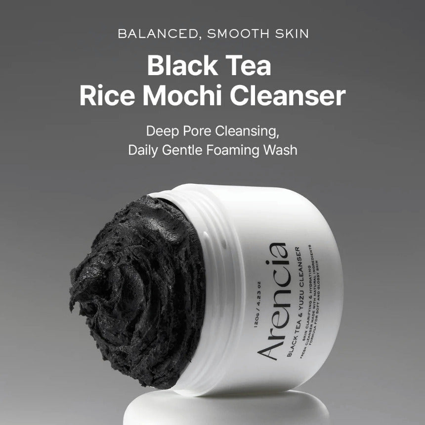 Black Tea Rice Mochi Cleanser 120g