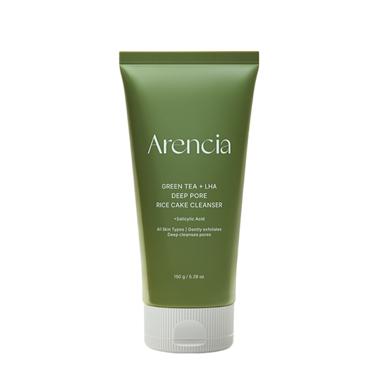 Green Tea + LHA Deep Pore Rice Cake Cleanser 150g