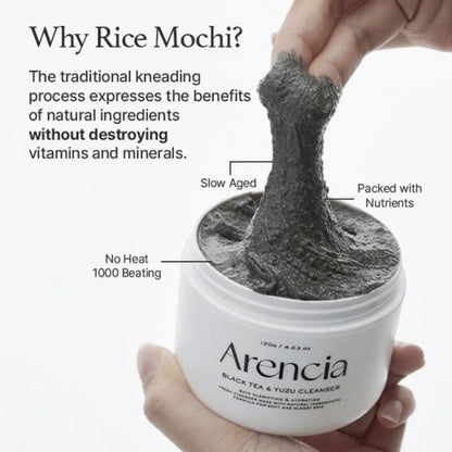 Black Tea Rice Mochi Cleanser 120g