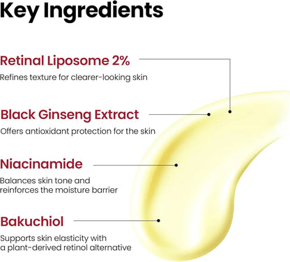 SEOUL 1988 Serum: Retinal Liposome 2% + Black Ginseng, 30ml