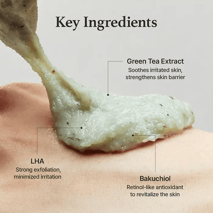 Green Tea + LHA Deep Pore Rice Cake Cleanser 150g