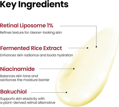 SEOUL 1988 Cream: Retinal Liposome 1% + Fermented Rice 50ml