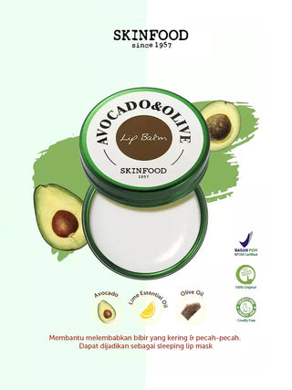Avocado & Olive Lip Balm 12g