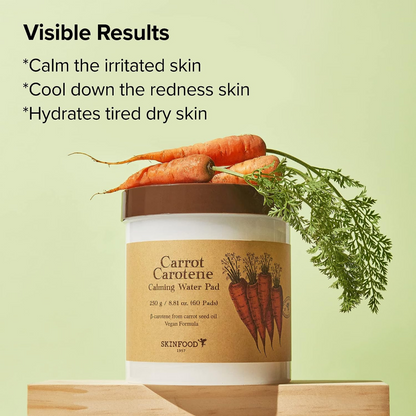 Carrot Carotene Calming Water Pad 60 Pcs
