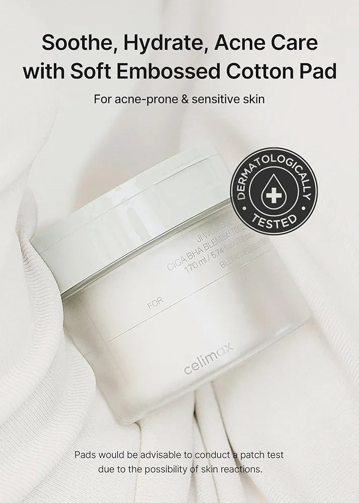 Ji Woo Gae Cica BHA Blemish Toner Pad 60pads