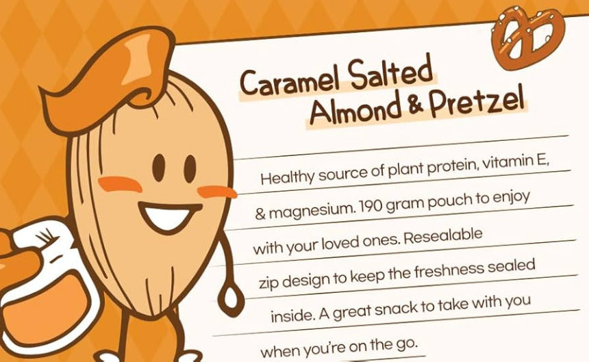 HBAF Almond Salted Caramel & Pretzel 120g