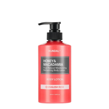 Honey & Macadamia Pure Body Lotion, English Rose 500ml