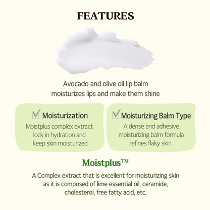 Avocado & Olive Lip Balm 12g