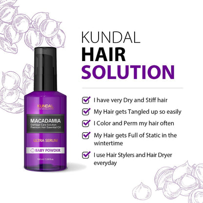 Macadamia Hair Serum, Amber Vanilla 100ml