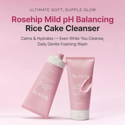Rosehip Mild pH Balancing Rice Cake Cleanser 150ml