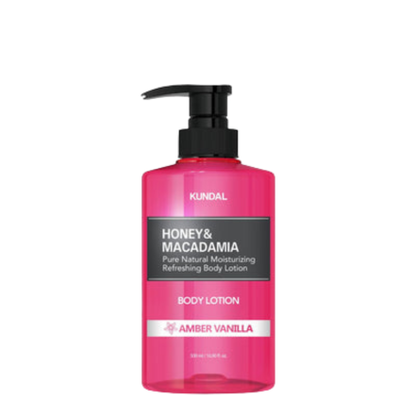 Honey & Macadamia Pure Body Lotion, Amber Vanilla 500ml