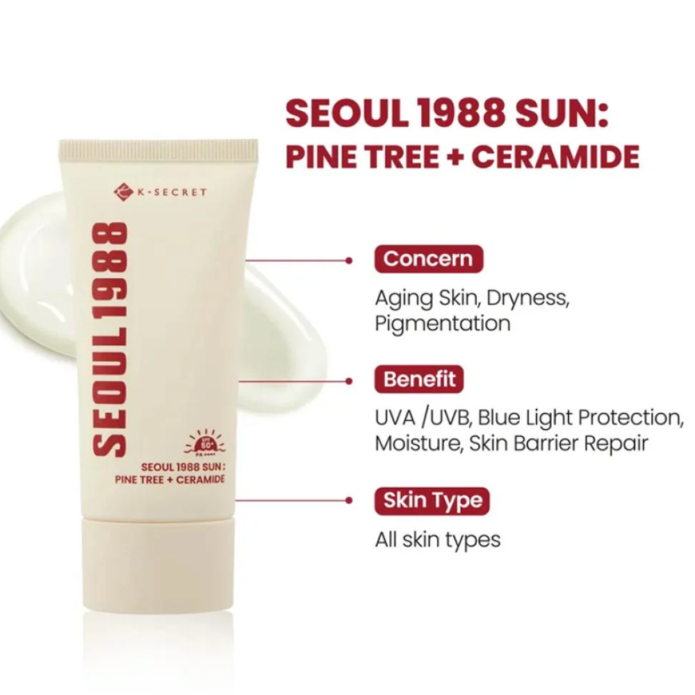 SEOUL 1988 Sun: Pine Tree + Ceramide SPF50+ PA++++ 50ml
