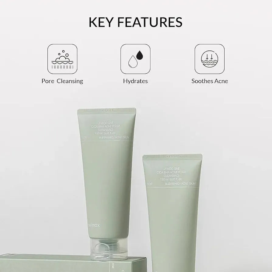 Ji Woo Gae Cica BHA Acne Foam Cleansing 150ml