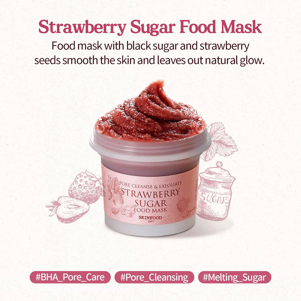 Food Mask Strawberry Sugar 120g