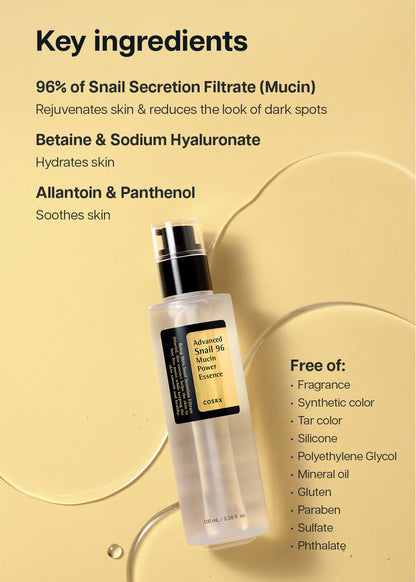 Advanced Snail 96 Mucin Power Essence 100ml