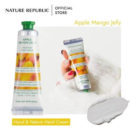 Hand & Nature Apple Mango Jelly Hand Cream 30ml