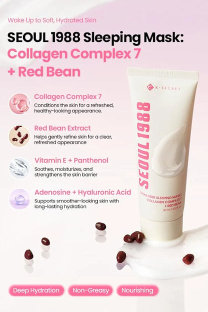 SEOUL 1988 Sleeping Mask : Collagen Complex 7 + Red Bean 60ml
