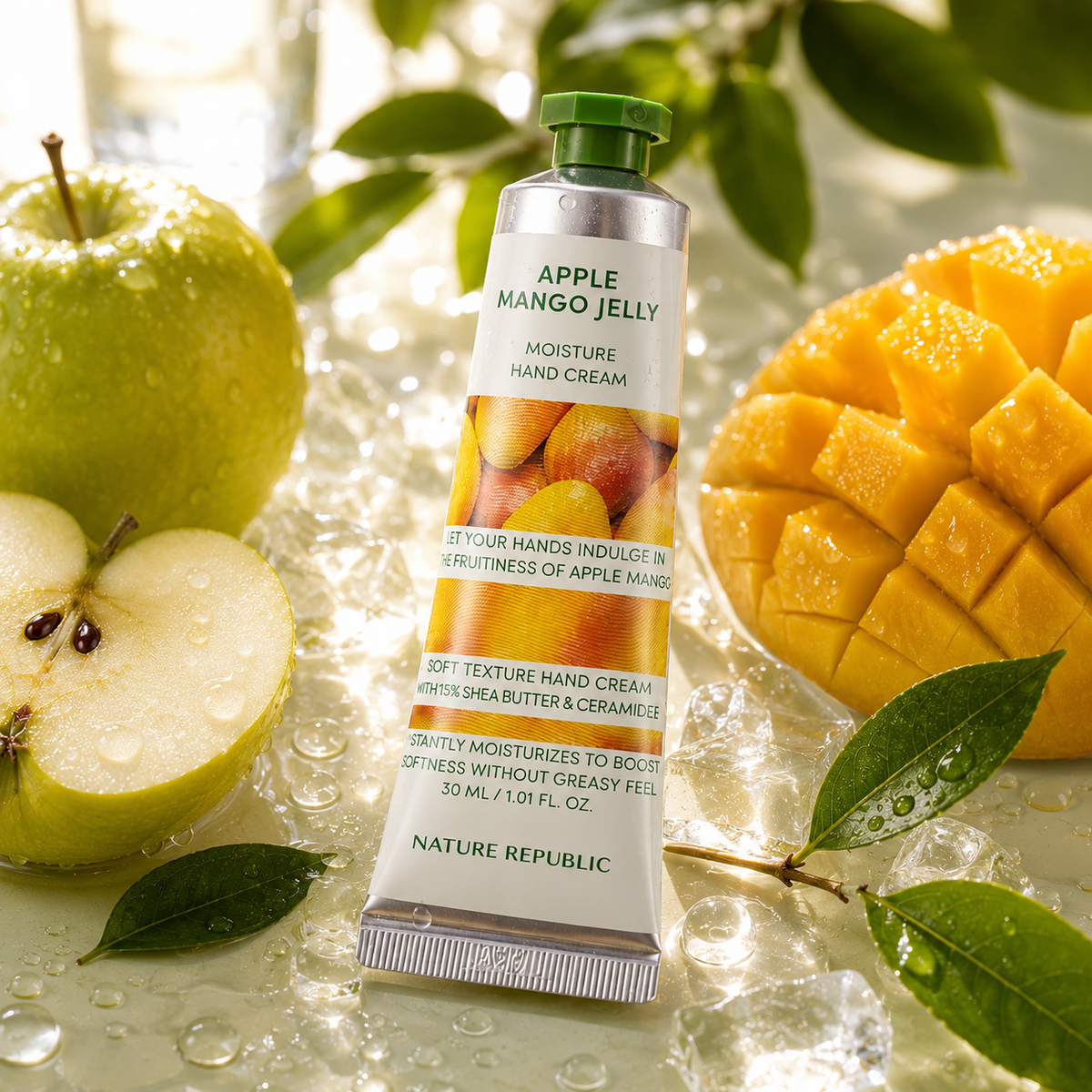 Hand & Nature Apple Mango Jelly Hand Cream 30ml