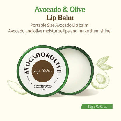 Avocado & Olive Lip Balm 12g