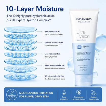 Super Aqua Ultra Hyalron Cleansing Foam 200ml