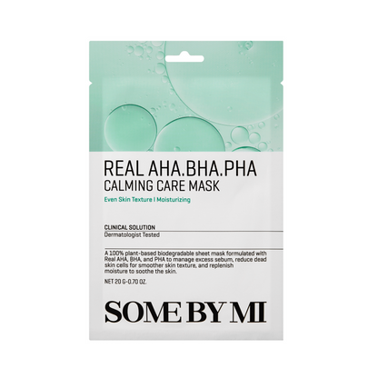 Real AHA-BHA-PHA Calming Care Mask