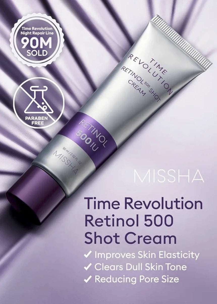 Time Revolution Night Repair Retinol 500 Shot Cream 60ml
