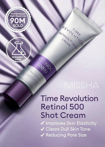Time Revolution Night Repair Retinol 500 Shot Cream 60ml