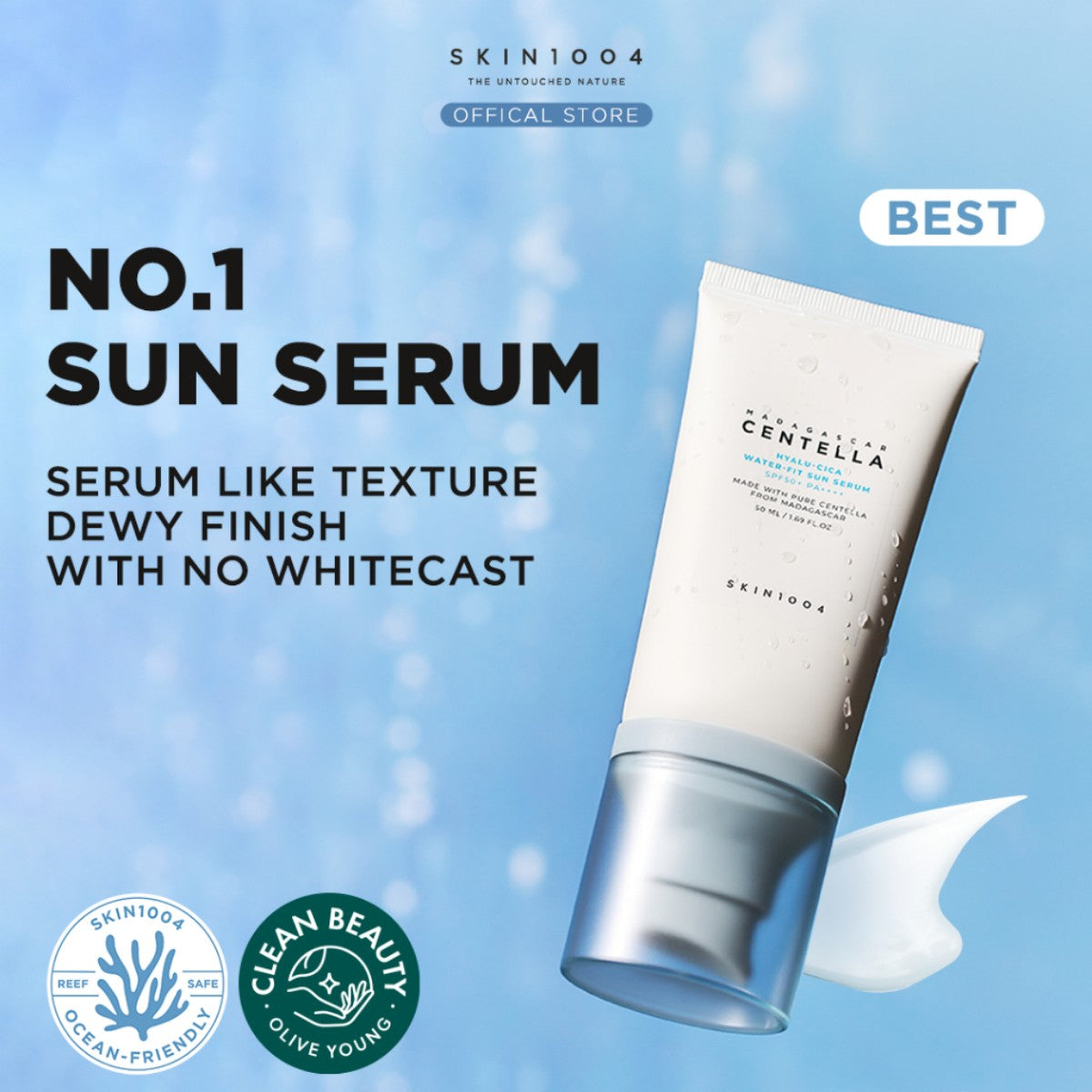 Madagascar Centella Hyalu-Cica Water-Fit Sun Serum 100ml