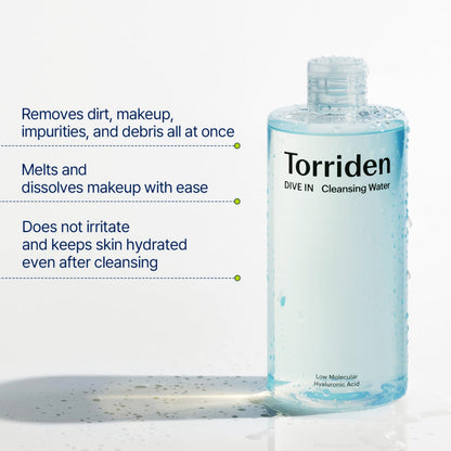 DIVE-IN Low Molecular Hyaluronic Acid Cleansing Water 400ml