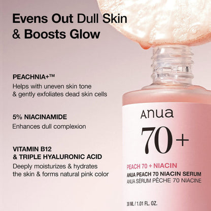 Peach 70% Niacinamide Serum 30ml