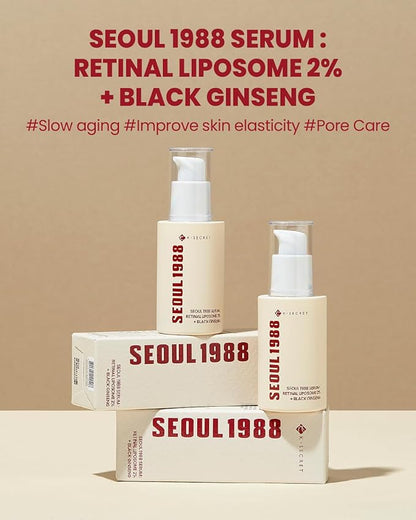 SEOUL 1988 Serum: Retinal Liposome 2% + Black Ginseng, 30ml