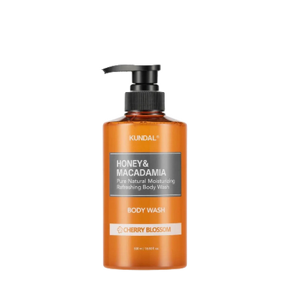 Honey & Macadamia Pure Body Wash, Cherry Blossom 500ml