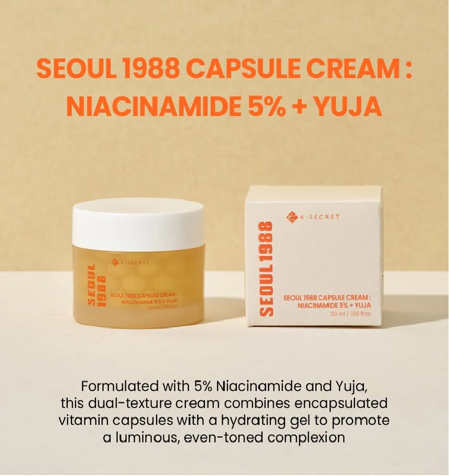 SEOUL 1988 Capsule Cream: Niacinamide 5% + Yuja 50ml